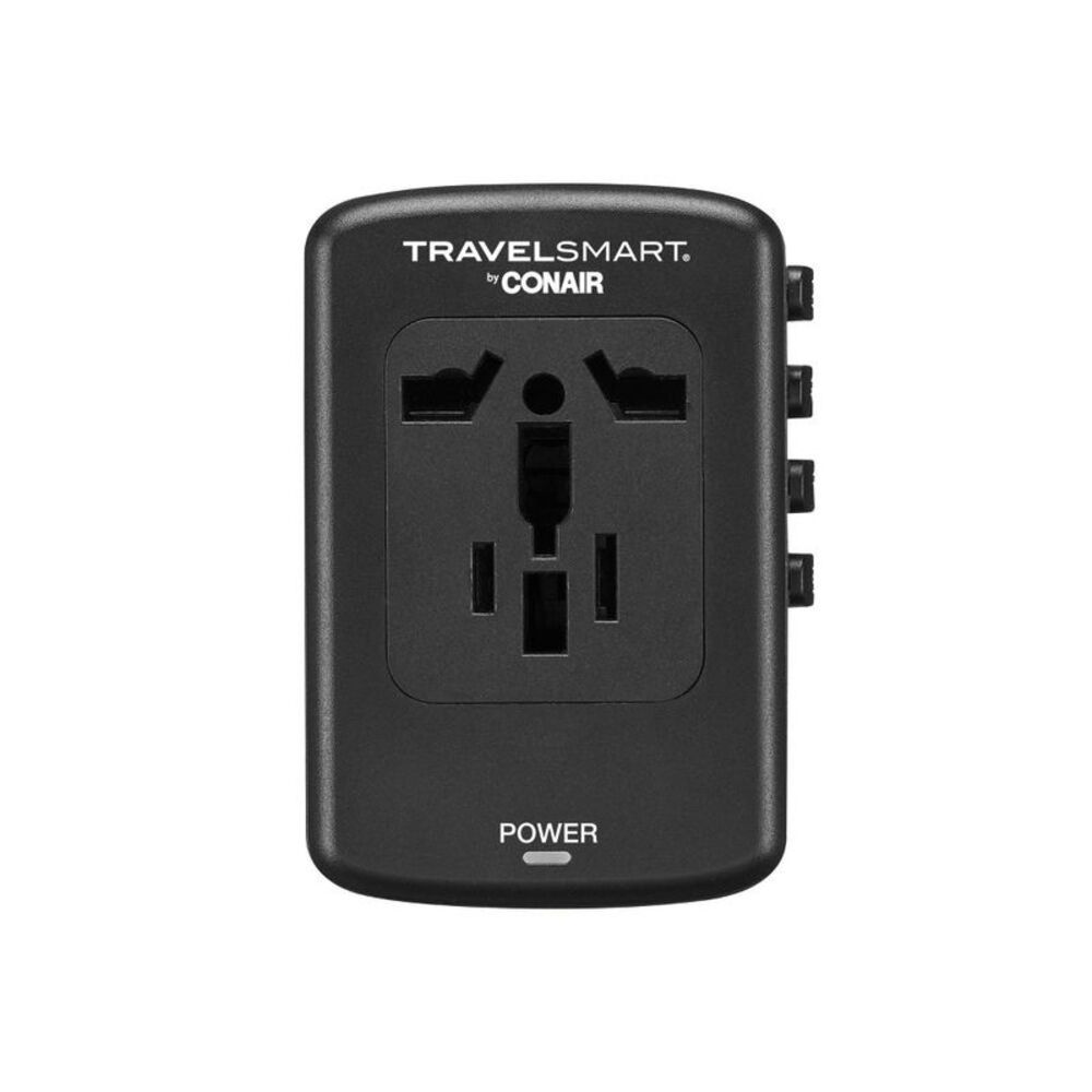 Travel Smart -  Quick Charge All-in-One Adapter Black